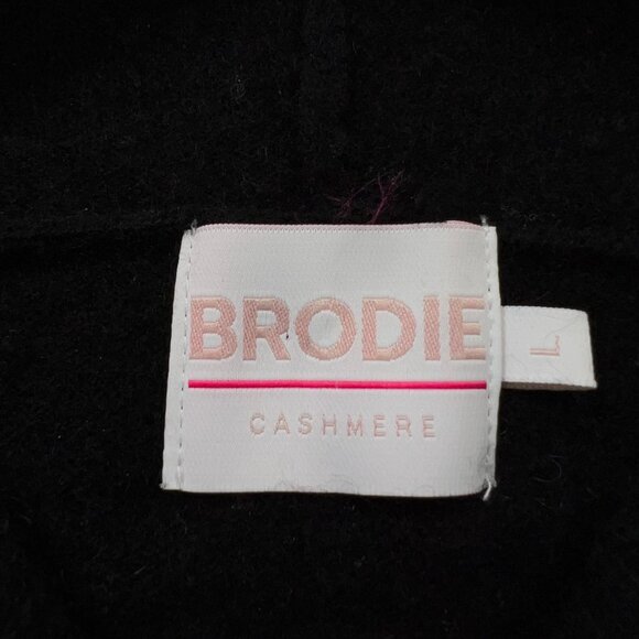 Brodie Cashmere Thunder Strike Cashmere Hoodie in Black & Rainbow Size Large - Picture 6 of 11